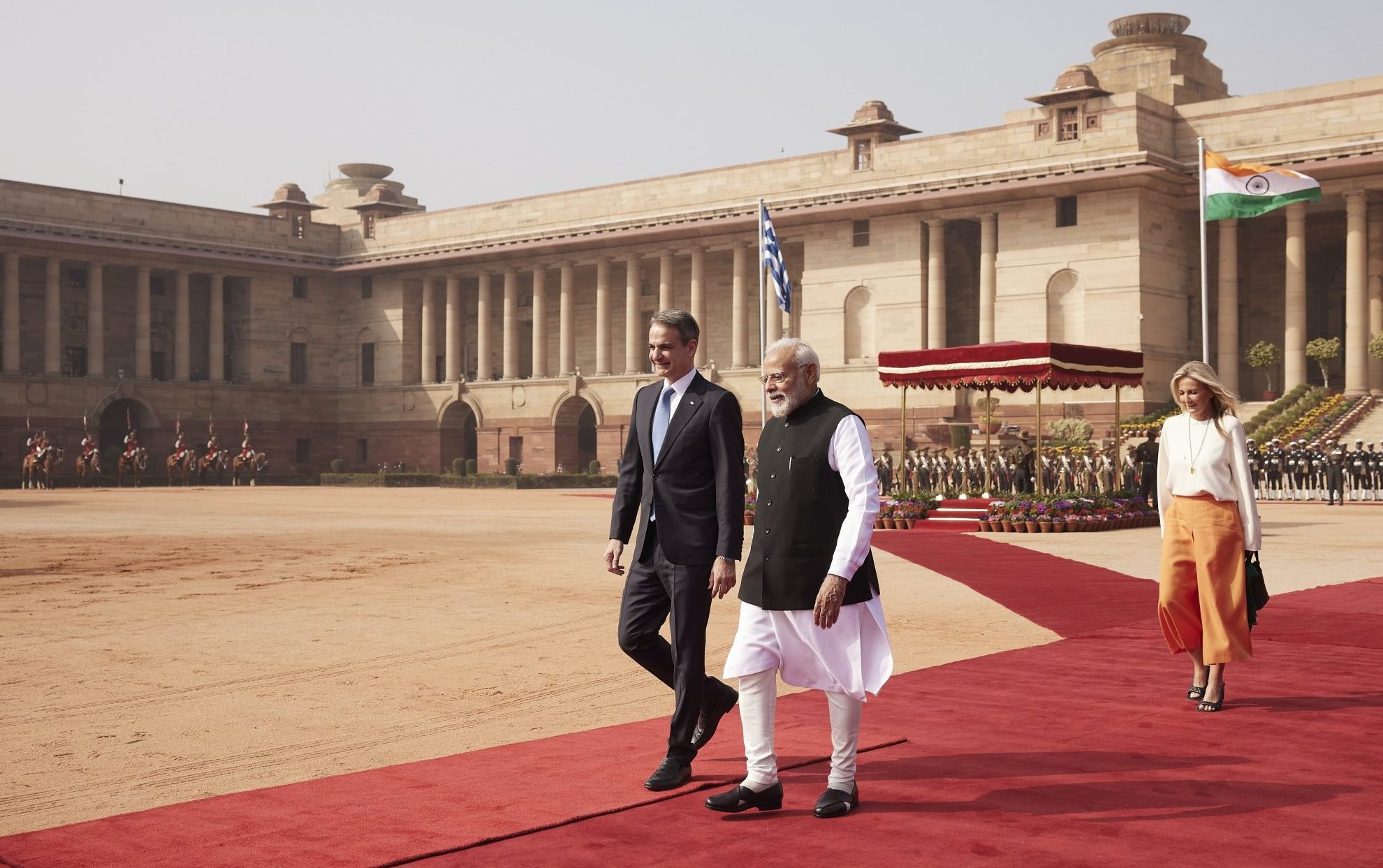 Greek PM Kyriakos Mitsotakis Meets his Indian counterpart in New Delhi