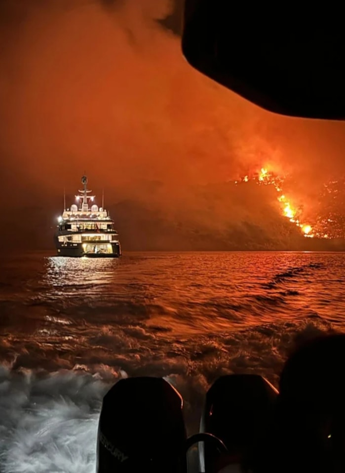 Fireworks Launched From Yacht Blamed for Hydra Wildfire