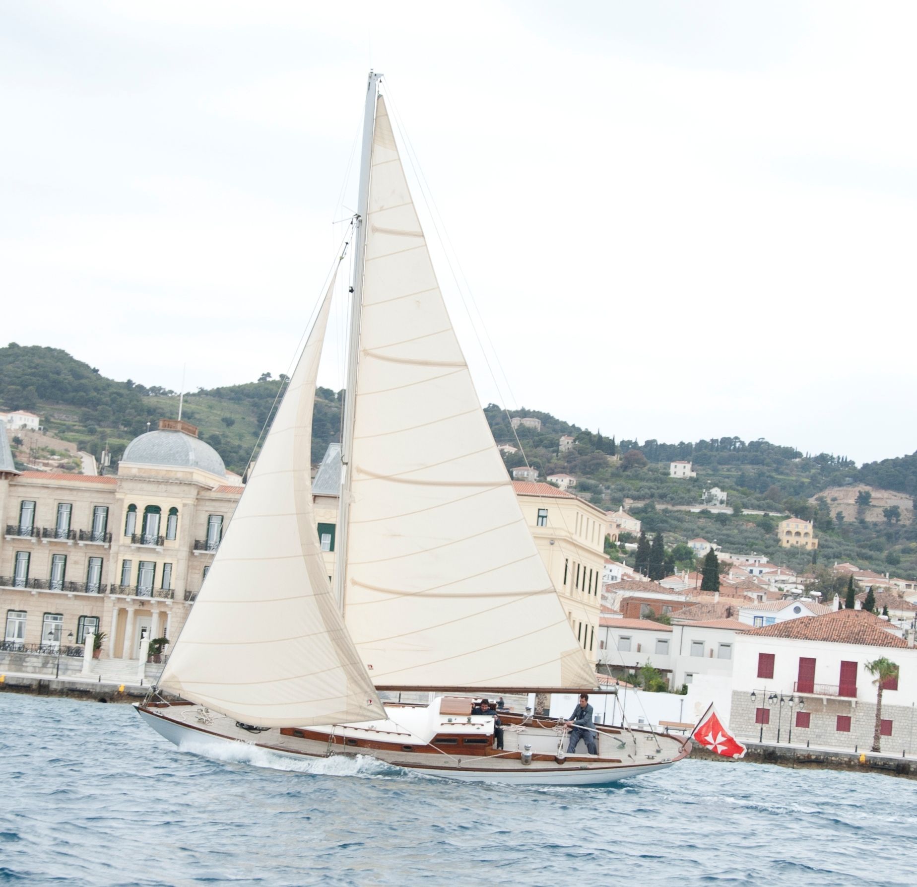 Spetses Classic Yacht Regatta Underway