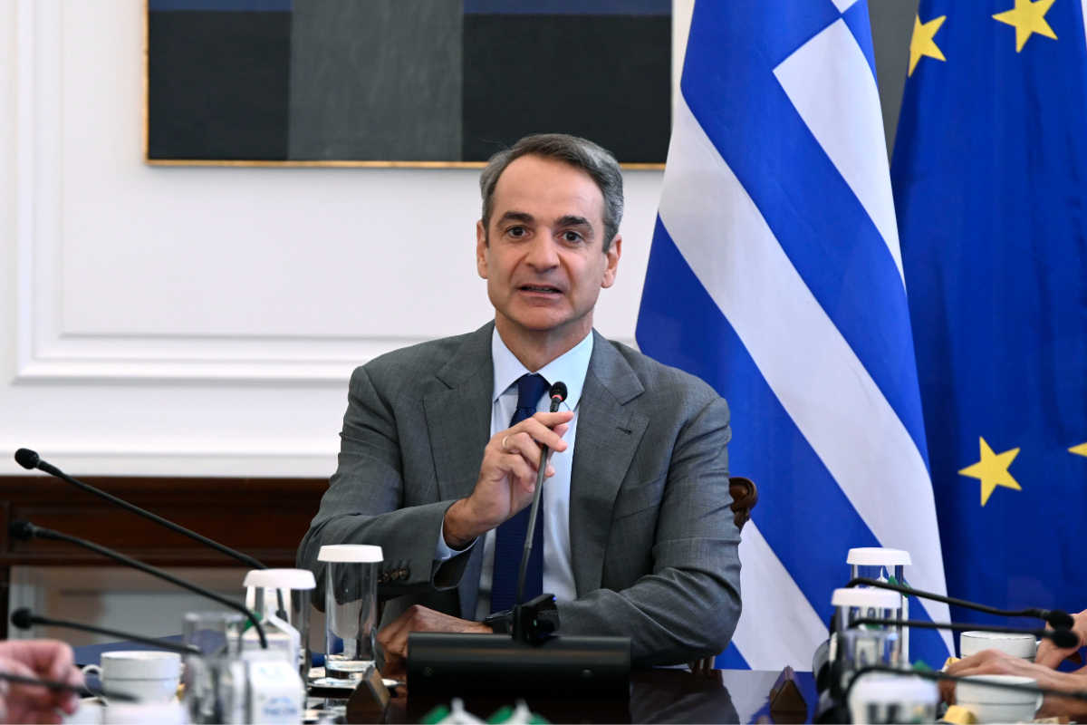 Greek PM Kyriakos Mitsotakis Chairs Cabinet Meeting