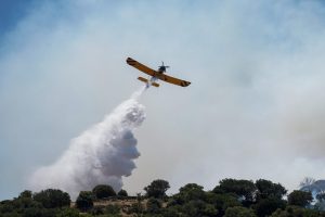 Major Wildfire Near Patras