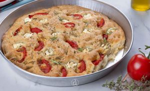 ROTD: Focaccia with Cream Cheese and Tomatoes