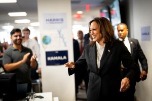 Harris Glides Toward Nomination, Contest With Trump