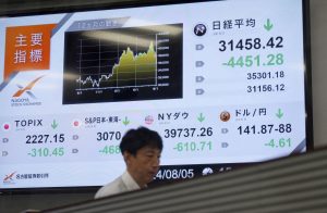 Japan’s Nikkei Posts Biggest Single-Day Fall Since 1987 After Weak U.S. Data