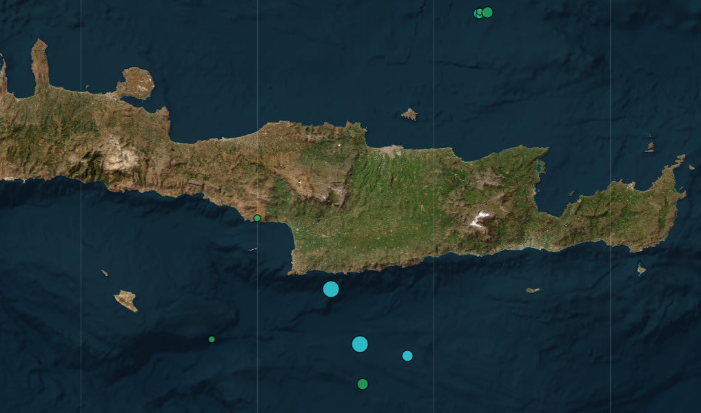 Two Earthquakes Recorded in Heraklion, Crete