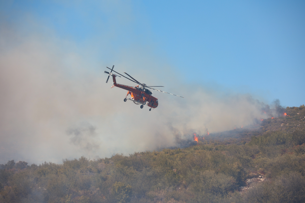 Athens Wildfire: Efforts Continue to Contain Flare-ups