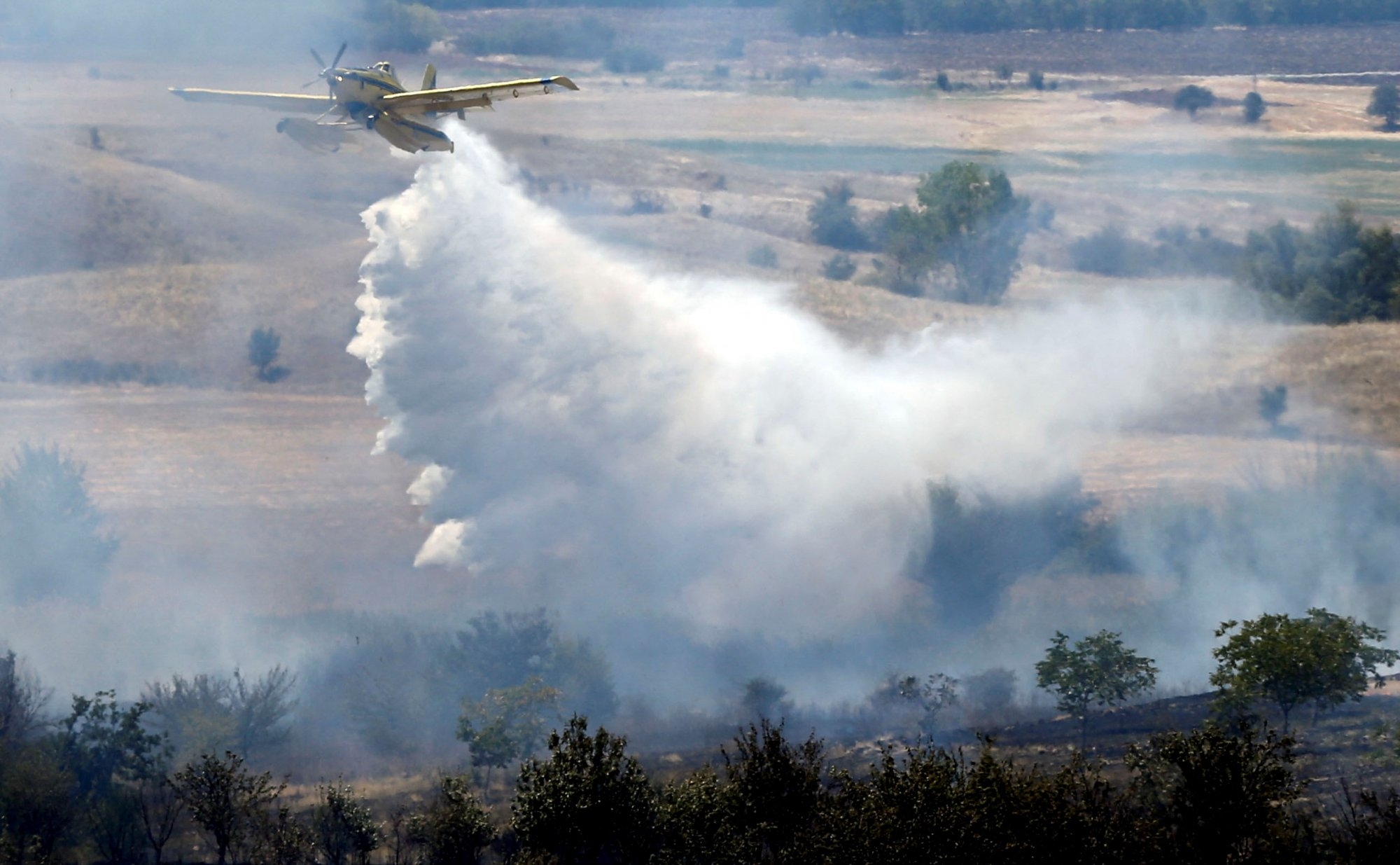 Athens fires European FireFighting Contingents Arrive in Greece