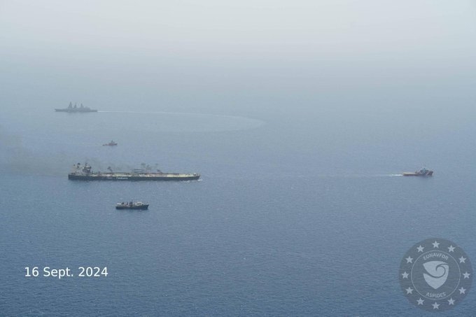 EUNAVFOR: Tanker Loaded With Crude in Red Sea Towed to Safety