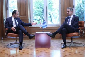 Mitsotakis-Christodoulides Meeting in Athens Over Great Sea Interconnector