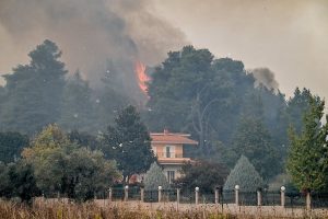 Trio of Sudden Wildfires in SW Greece Triggers Arson Probe