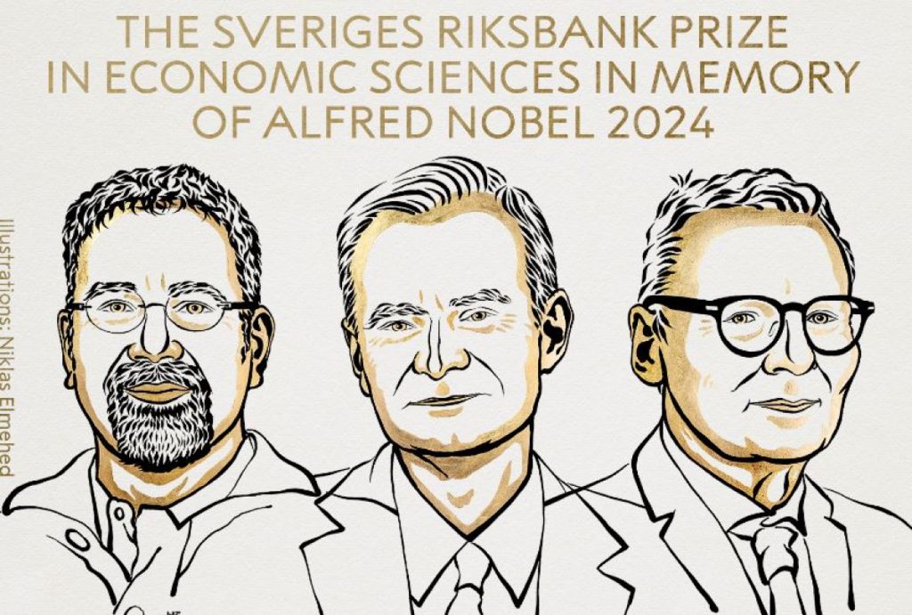 Nobel for Economics Awarded to Daron Acemoglu, Simon Johnson, James Robinson