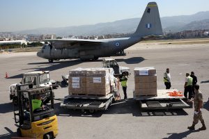 Latest Shipment of Humanitarian Aid Sent by Athens to Lebanon