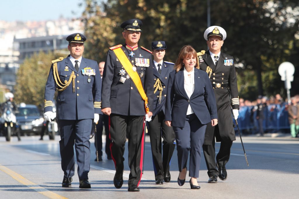 military parade in Thessaloniki