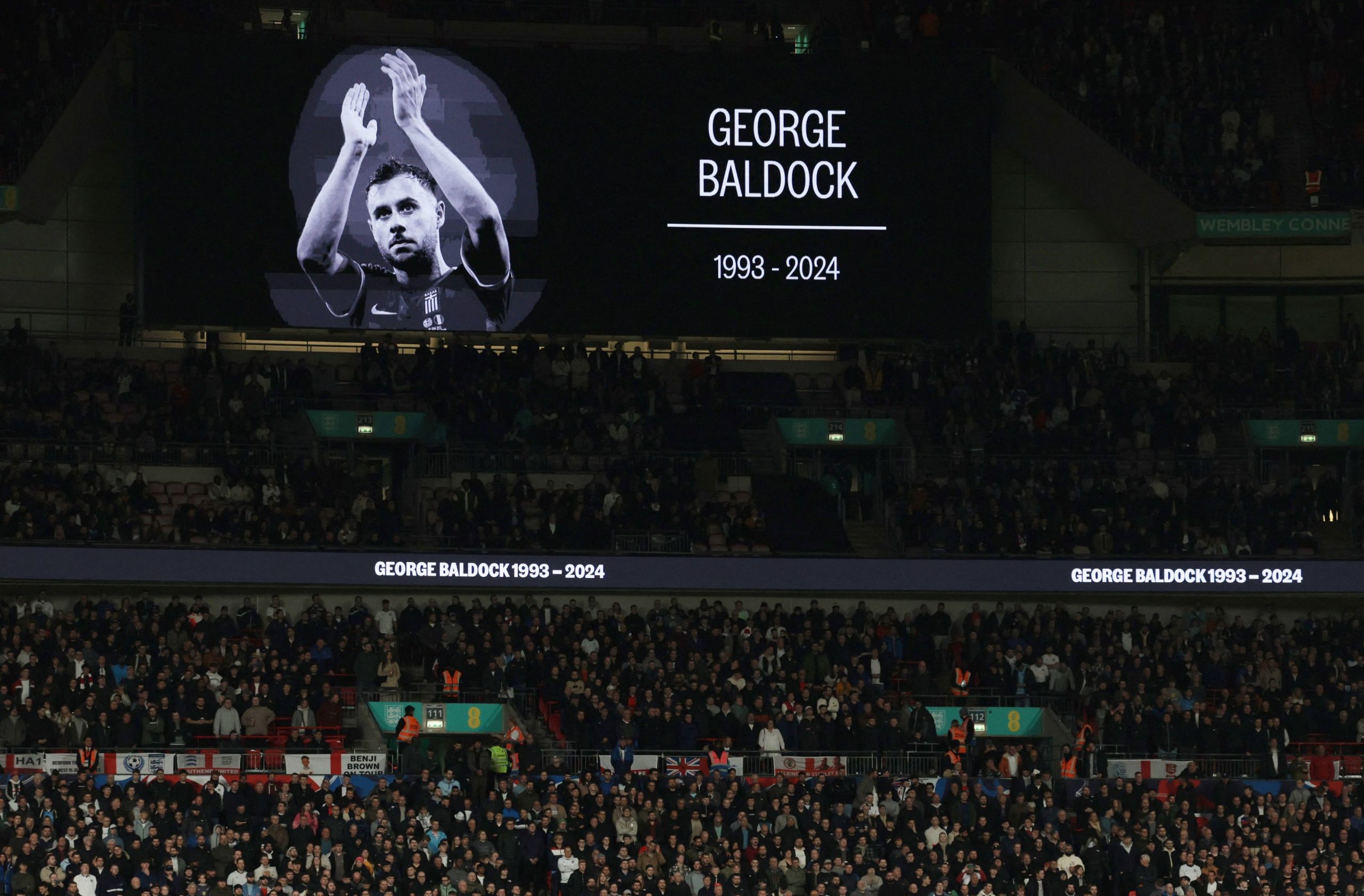 Mourners Pay Last Respects for George Baldock