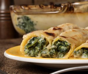 Recipe of the Day: Savory Crepes with Spinach Filling