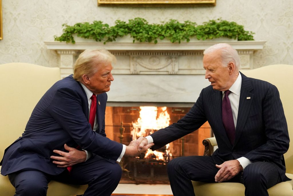 Trump Returns Triumphantly to White House Welcomed by Biden