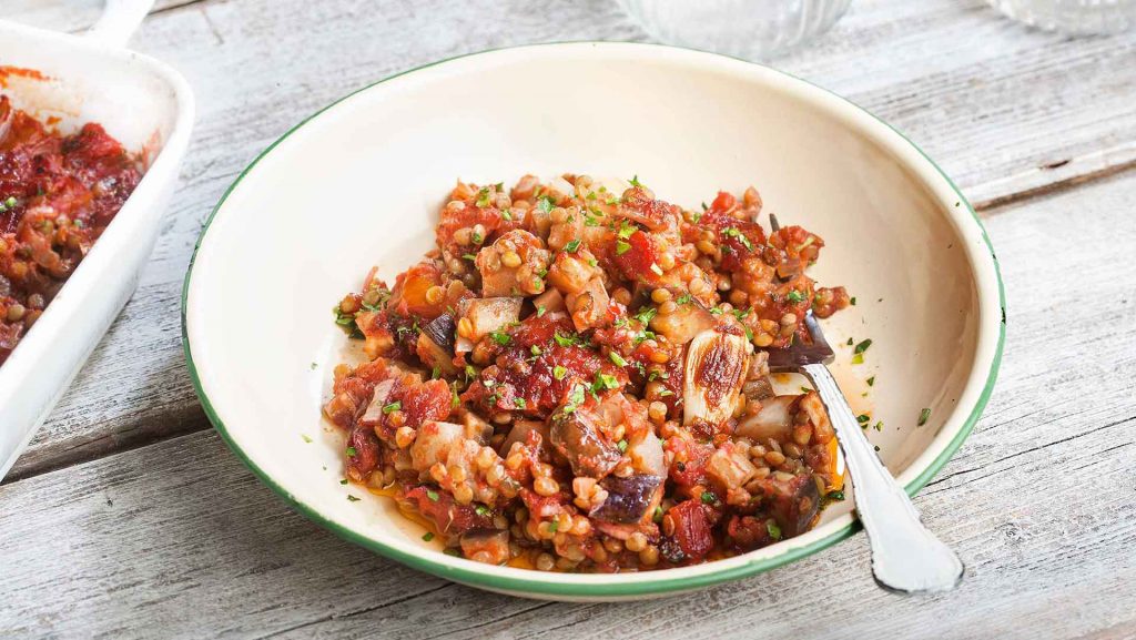 Recipe of the Day: Eggplant, Lentil and Chickpea Stew