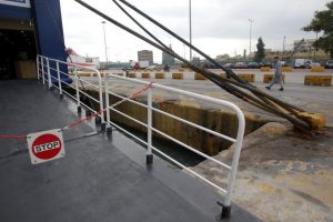 Ships Docked in Greek Ports due to Strong Winds