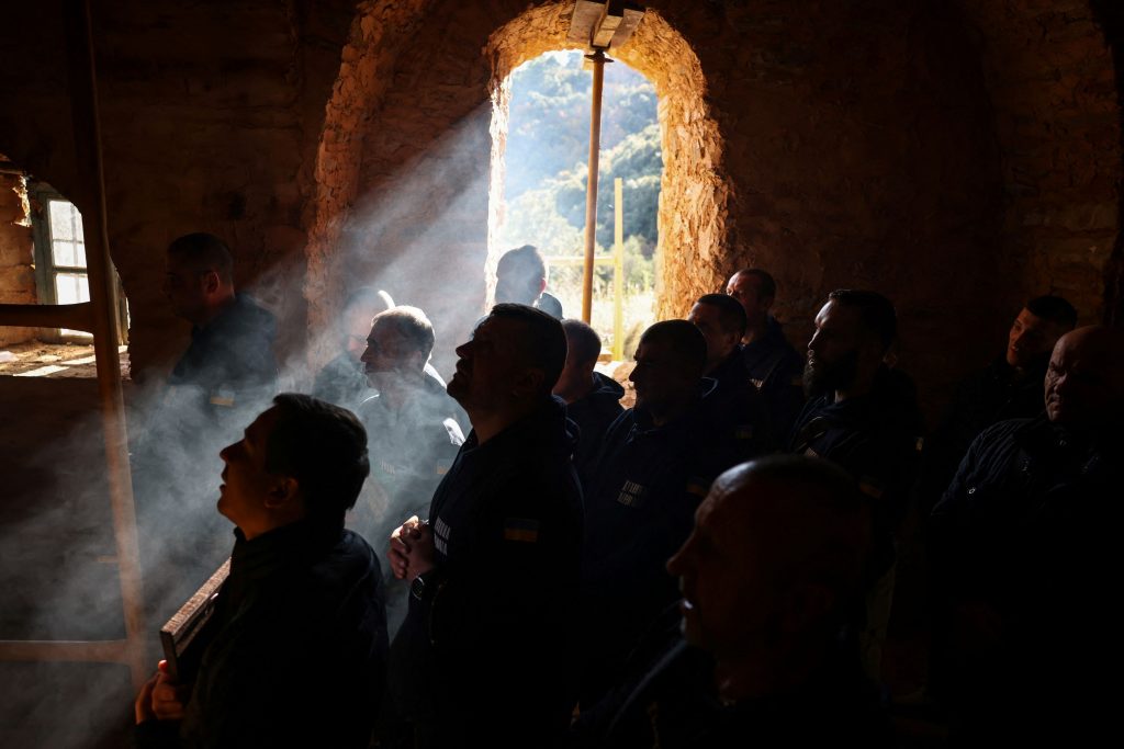 Ukrainian Soldiers on Mount Athos