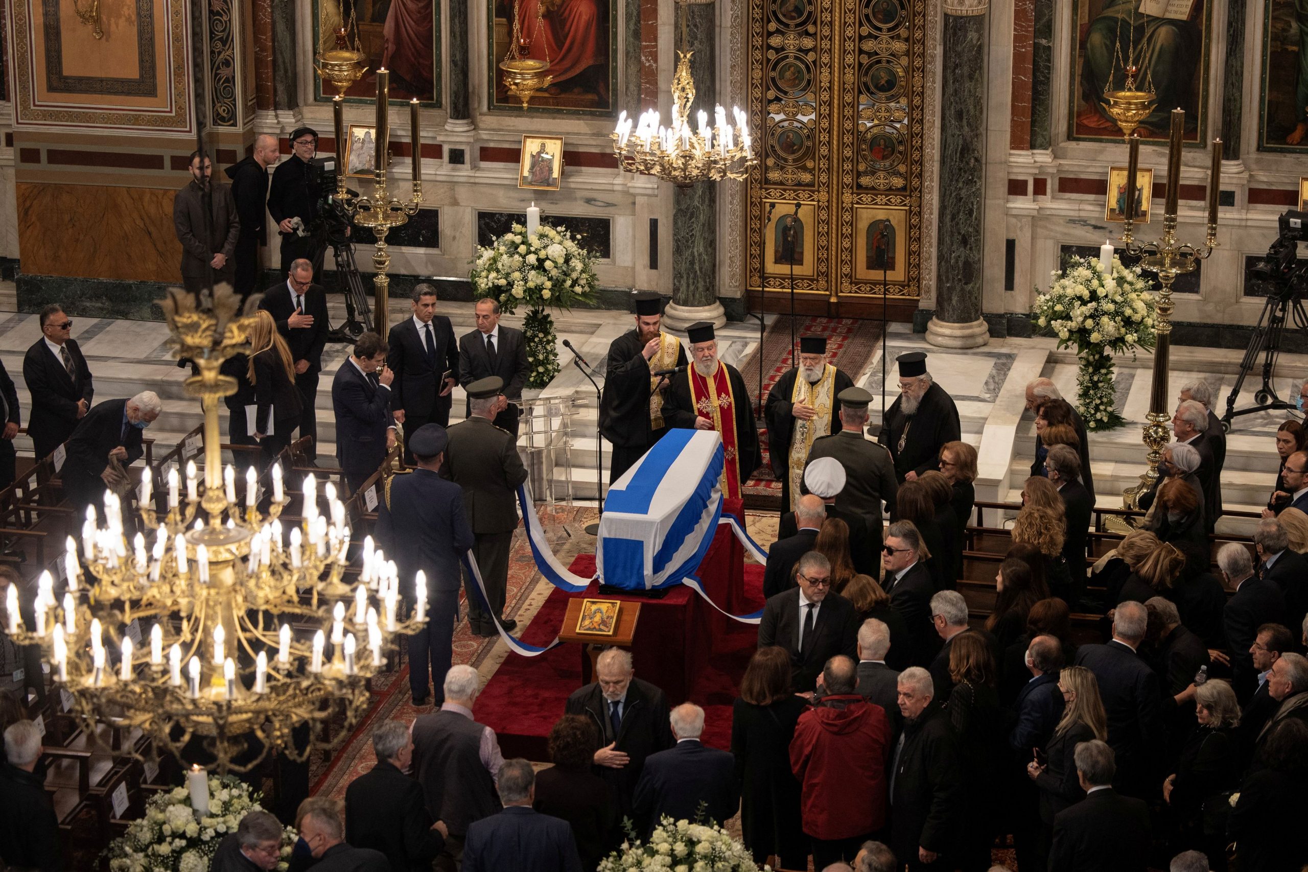 Funeral of Late Former PM Costas Simitis Underway