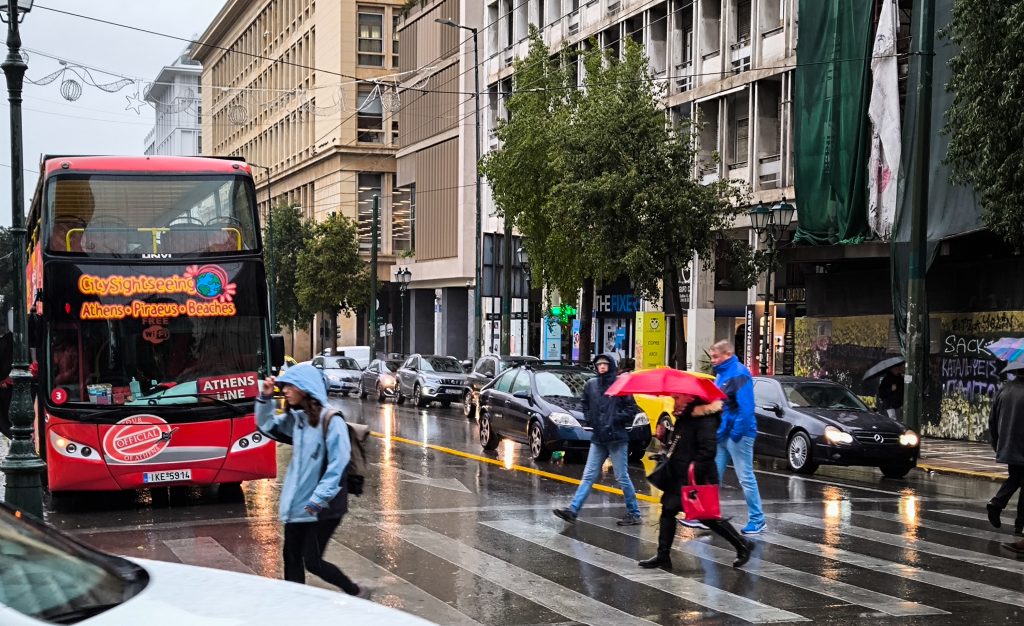 Unstable Weather with Rain and Snow in Greece Tuesday