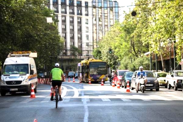 Traffic Changes in Athens Due to Road Works on Panepistimiou St