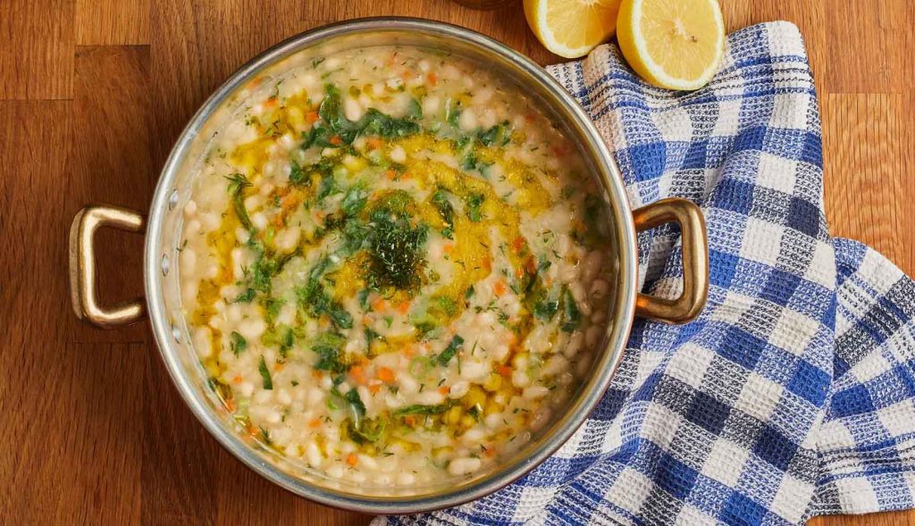 Lemon White Bean Soup (Fasolada)